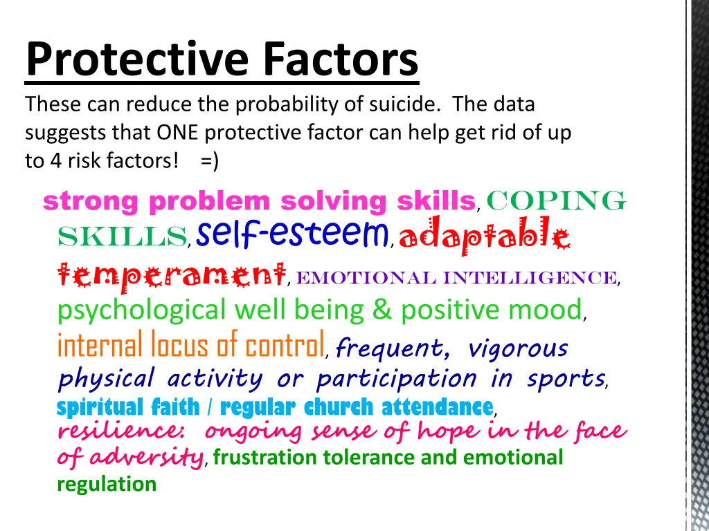 protective factors these can reduce