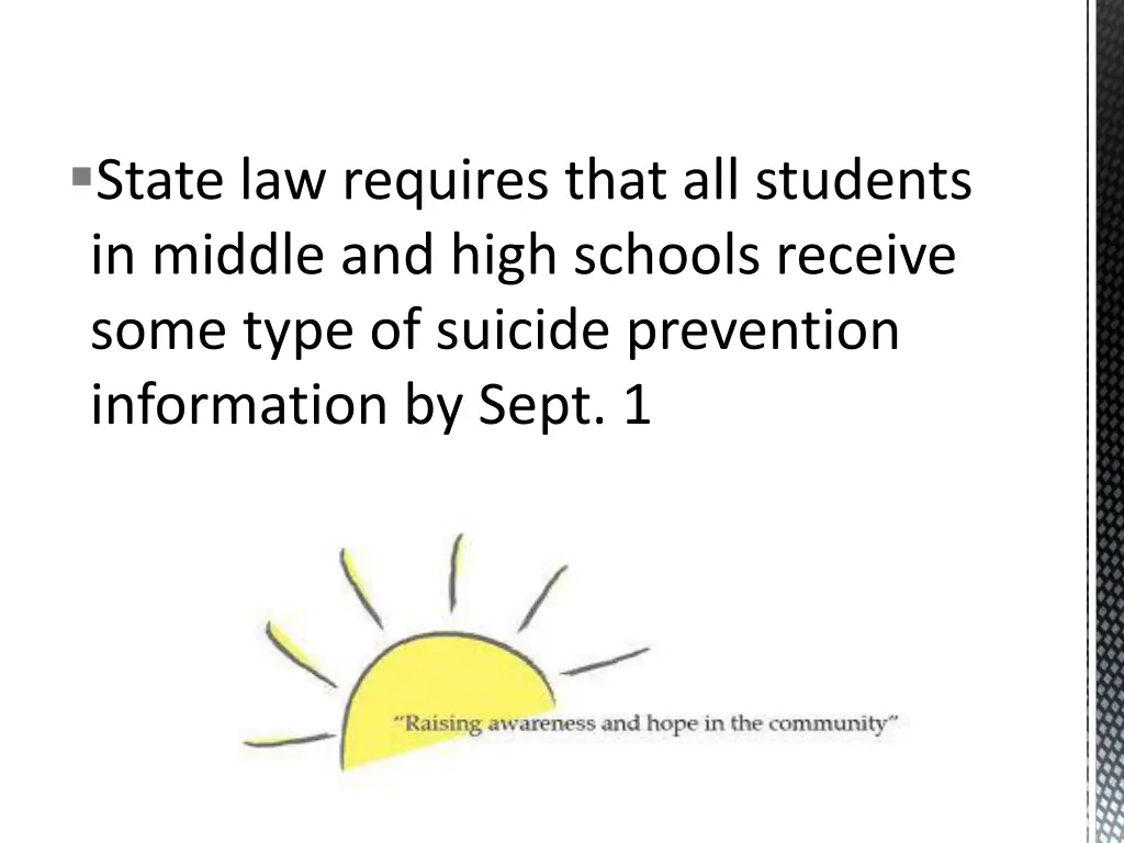 state law requires that all students in middle