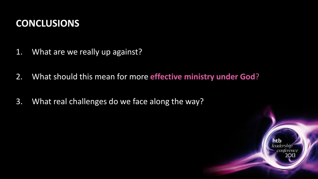 conclusions