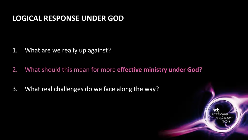 logical response under god