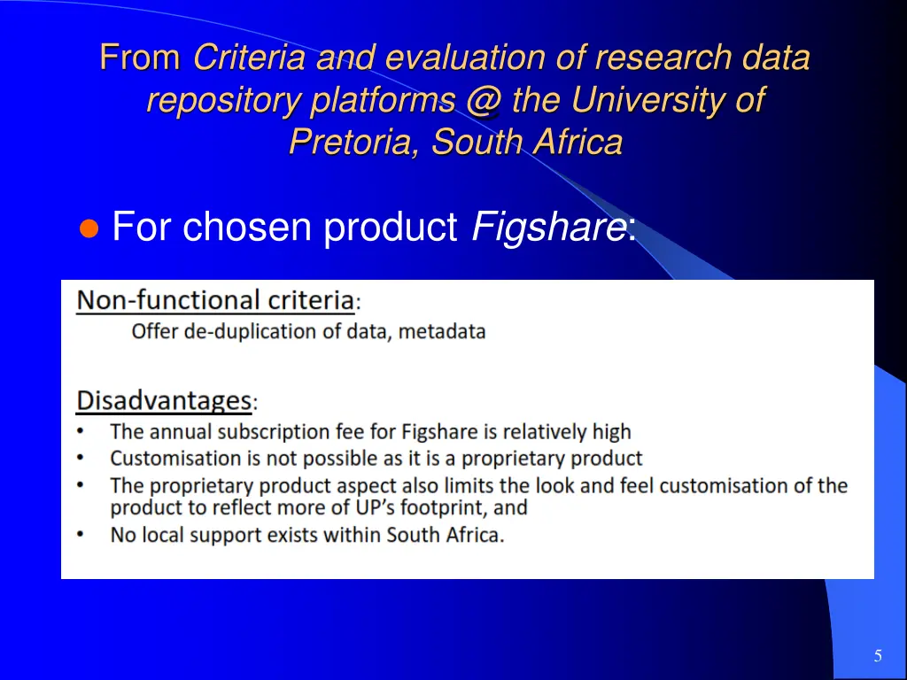 from criteria and evaluation of research data