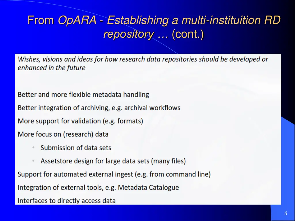 from opara establishing a multi instituition 1