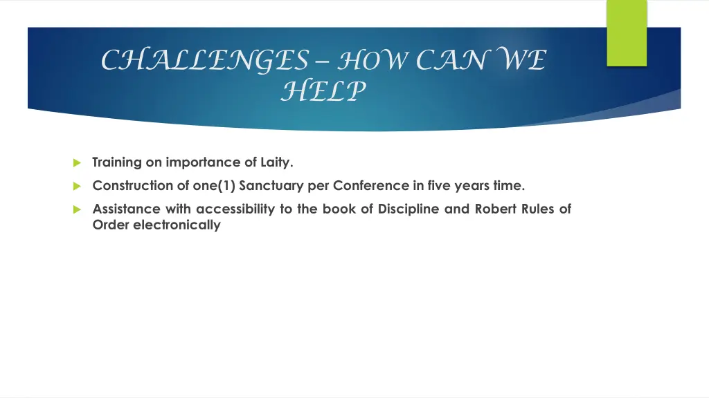 challenges how can we help