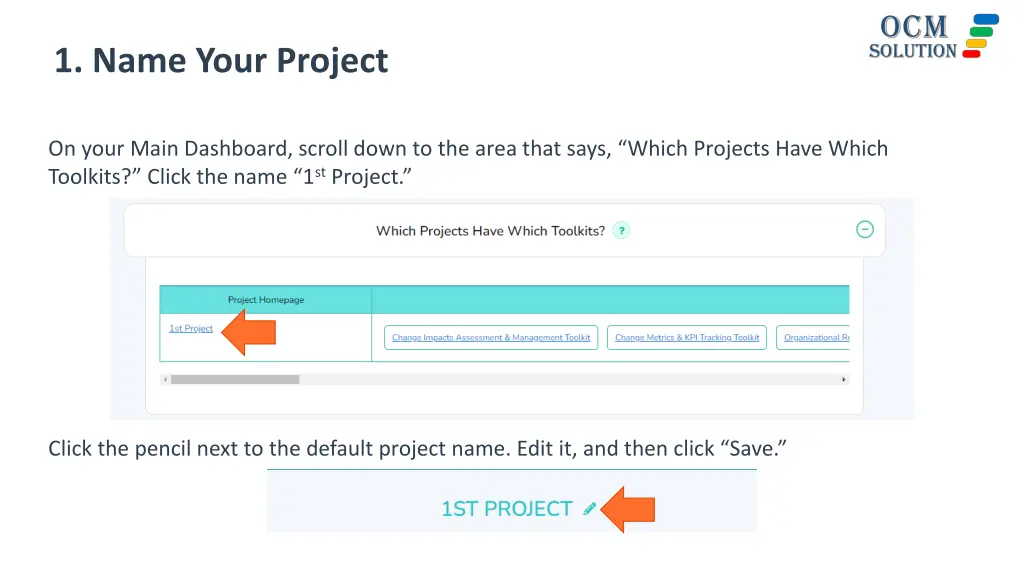 1 name your project
