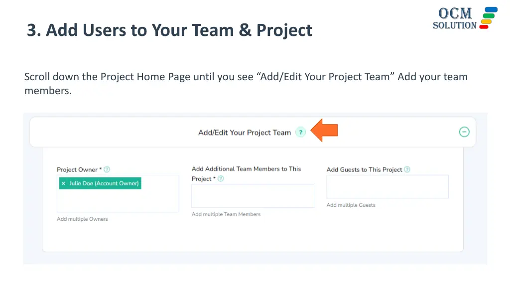 3 add users to your team project
