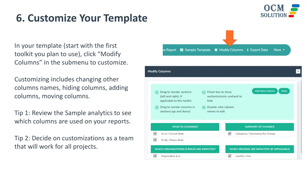 6 customize your template
