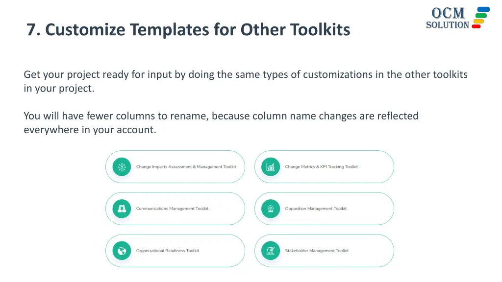 7 customize templates for other toolkits