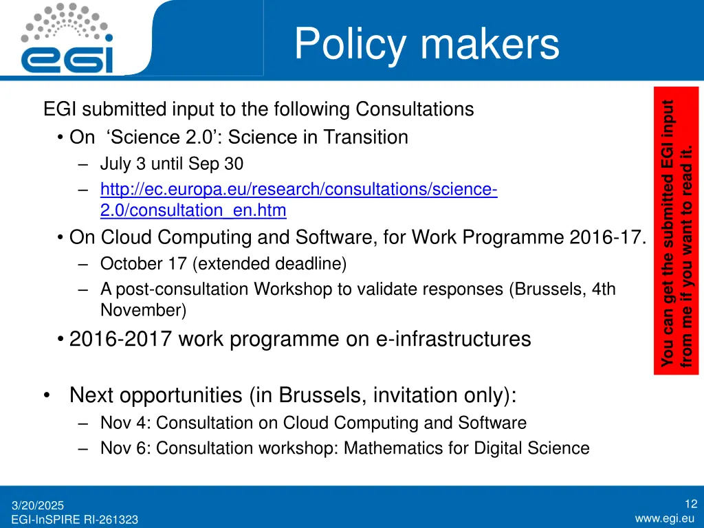 policy makers