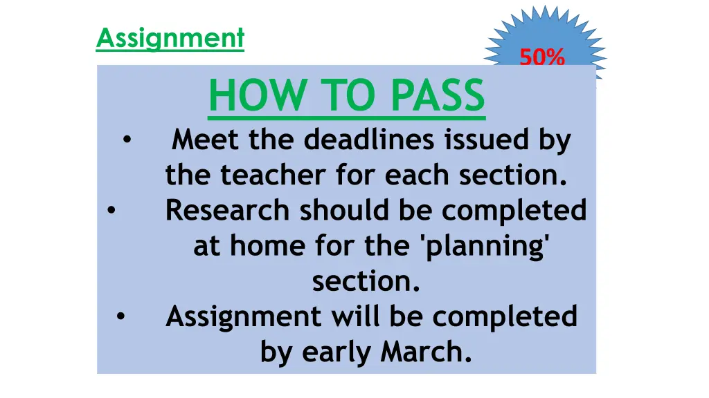 assignment