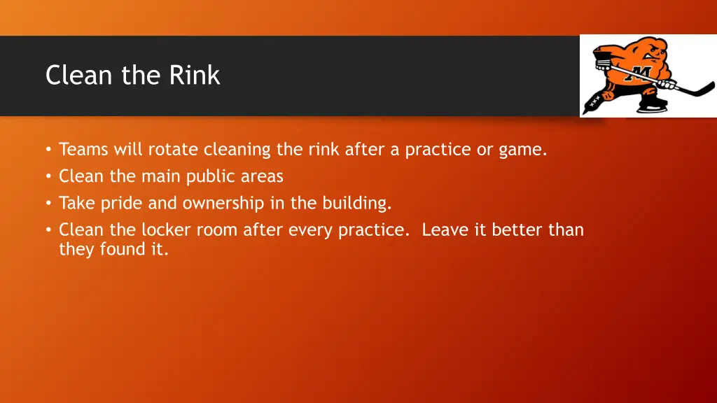 clean the rink