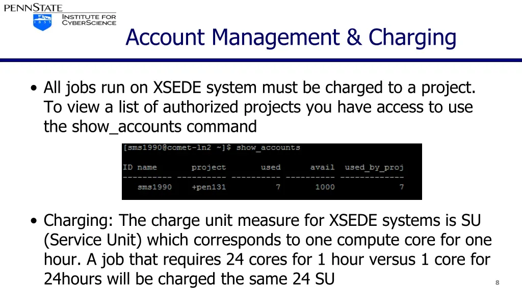 account management charging