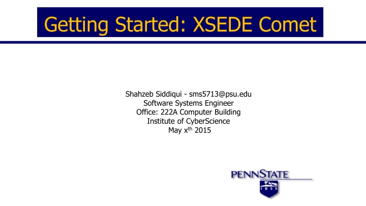 getting started xsede comet