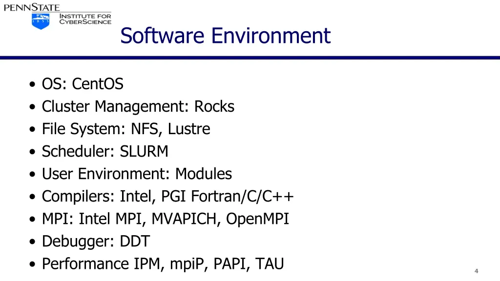 software environment