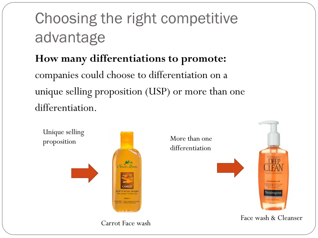 choosing the right competitive advantage