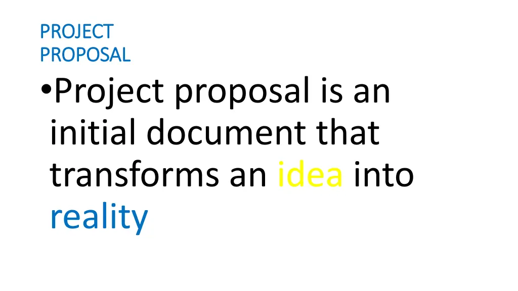 project project proposal proposal project