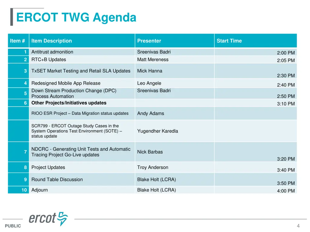 ercot twg agenda