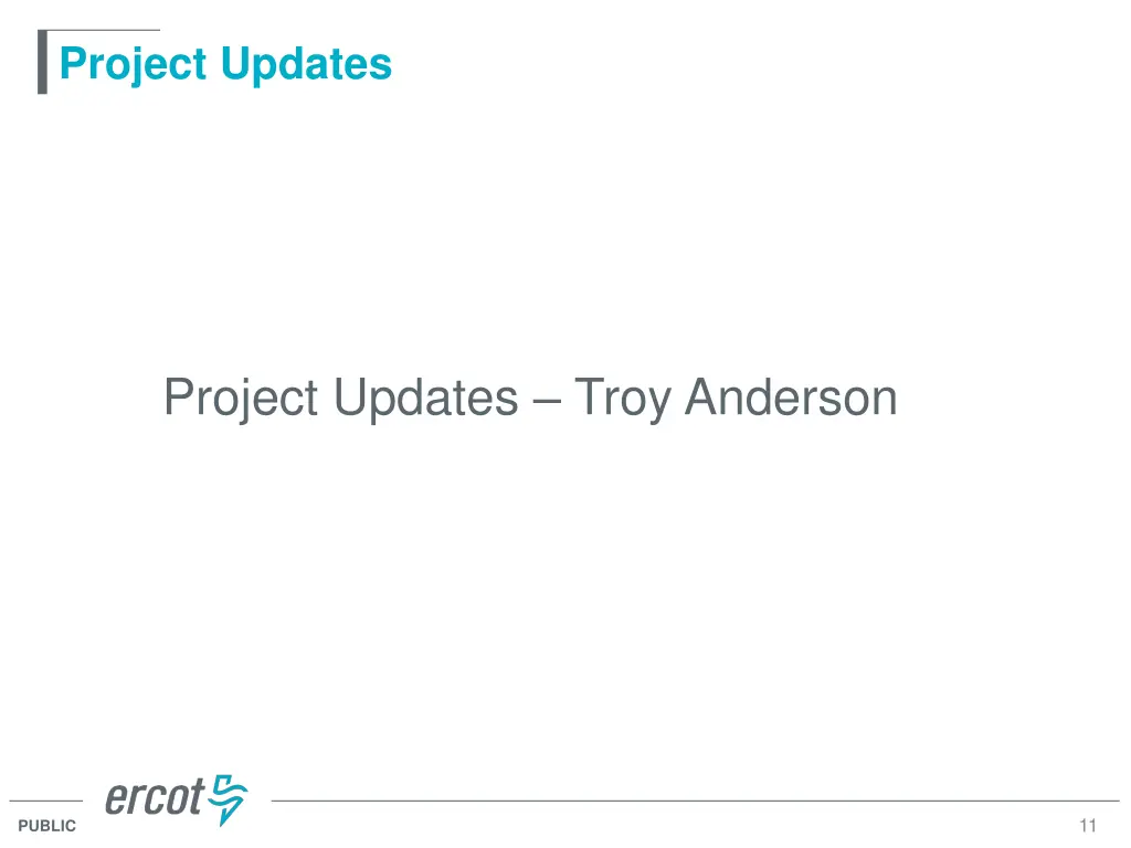 project updates