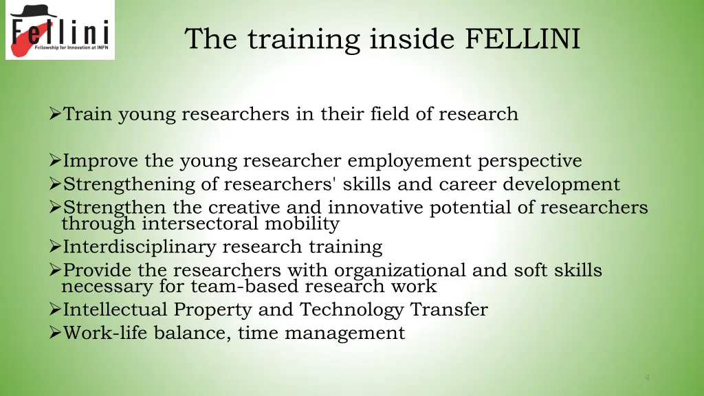 the training inside fellini 1