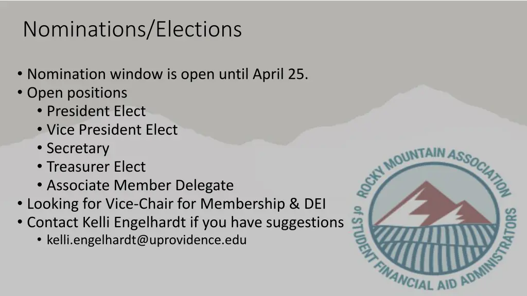 nominations elections