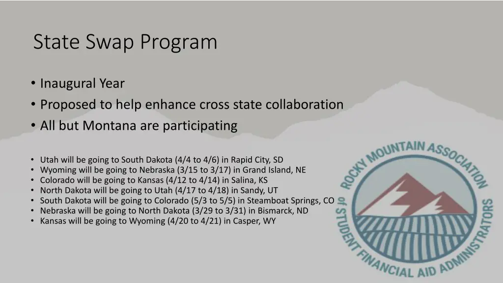 state swap program