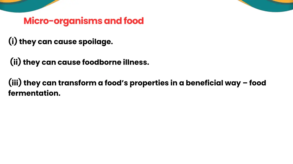 micro organisms and food 1
