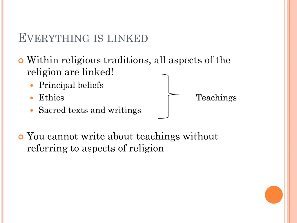 e verything is linked