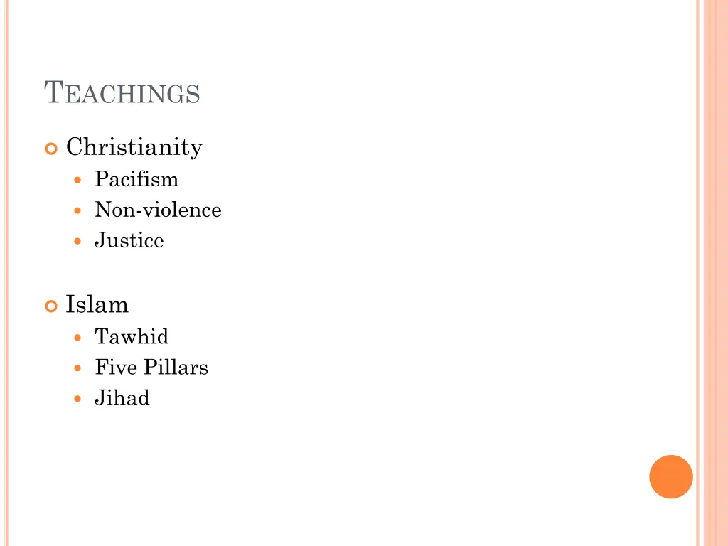 t eachings