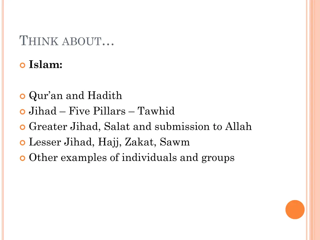 t hink about