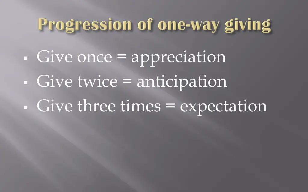 give once appreciation give twice anticipation 1