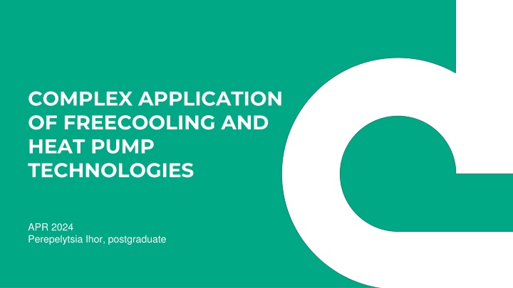 complex application of freecooling and heat pump