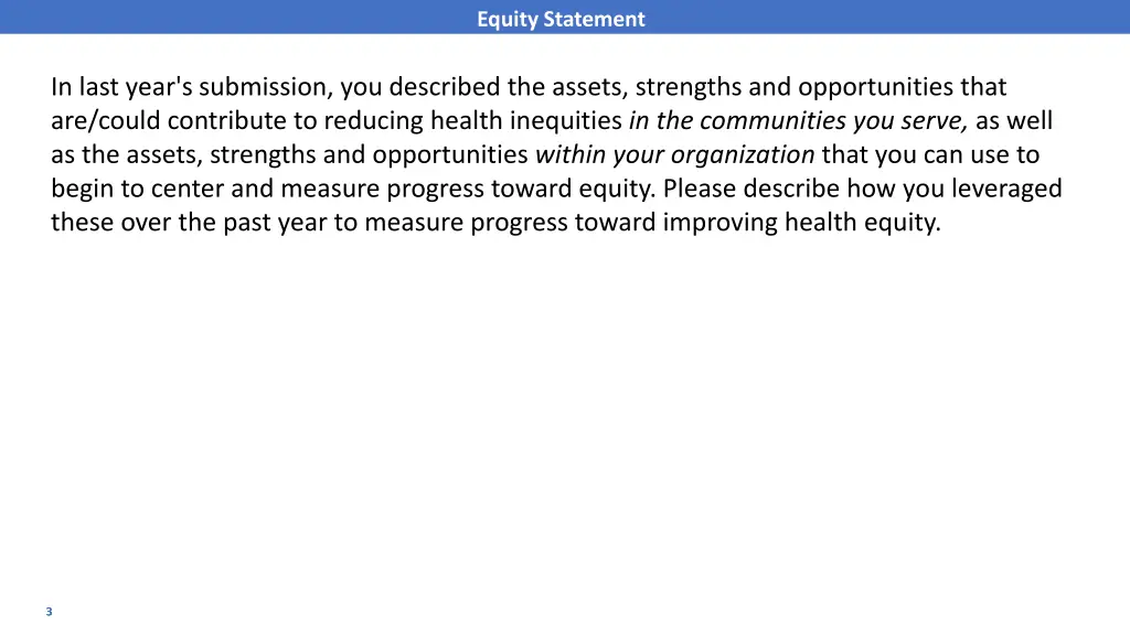 equity statement