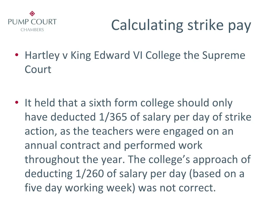 calculating strike pay