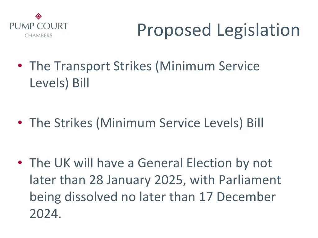 proposed legislation