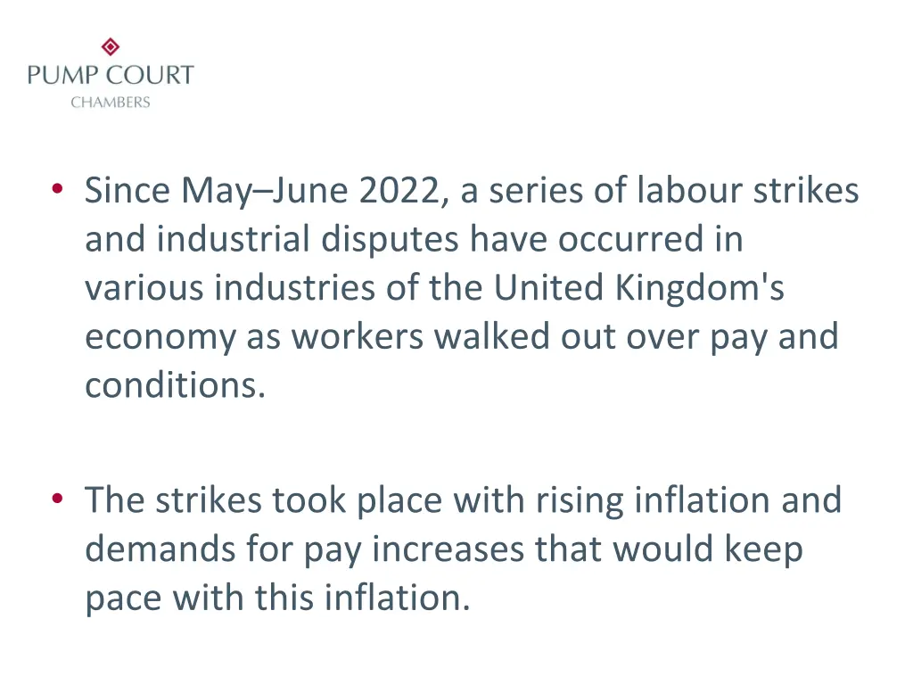 since may june 2022 a series of labour strikes