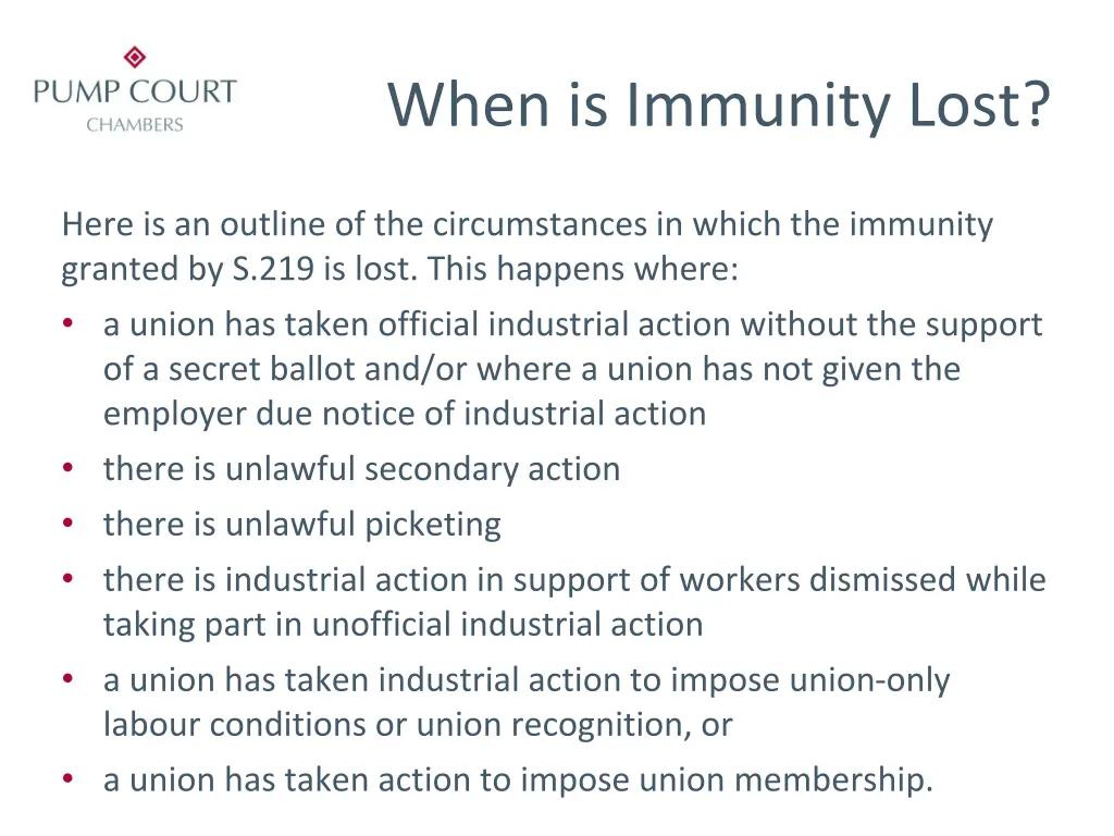 when is immunity lost