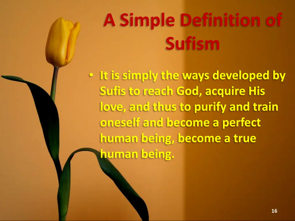 a simple definition of sufism