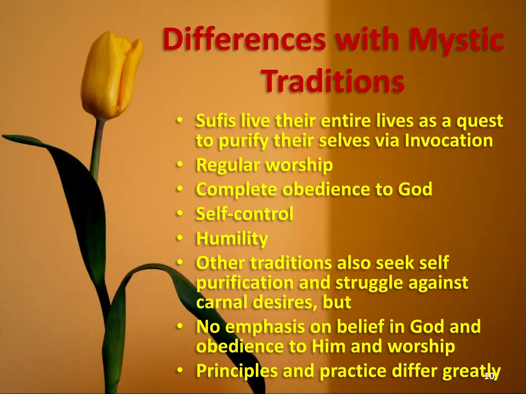 differences with mystic traditions sufis live