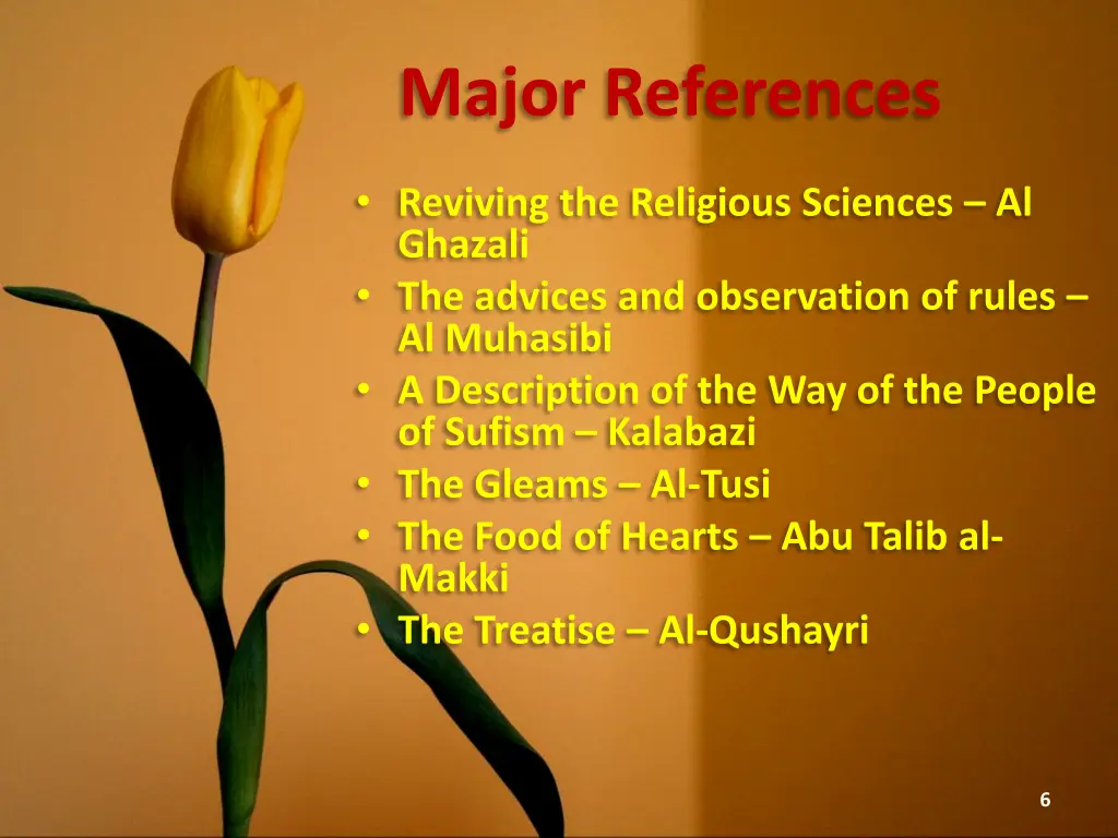 major references