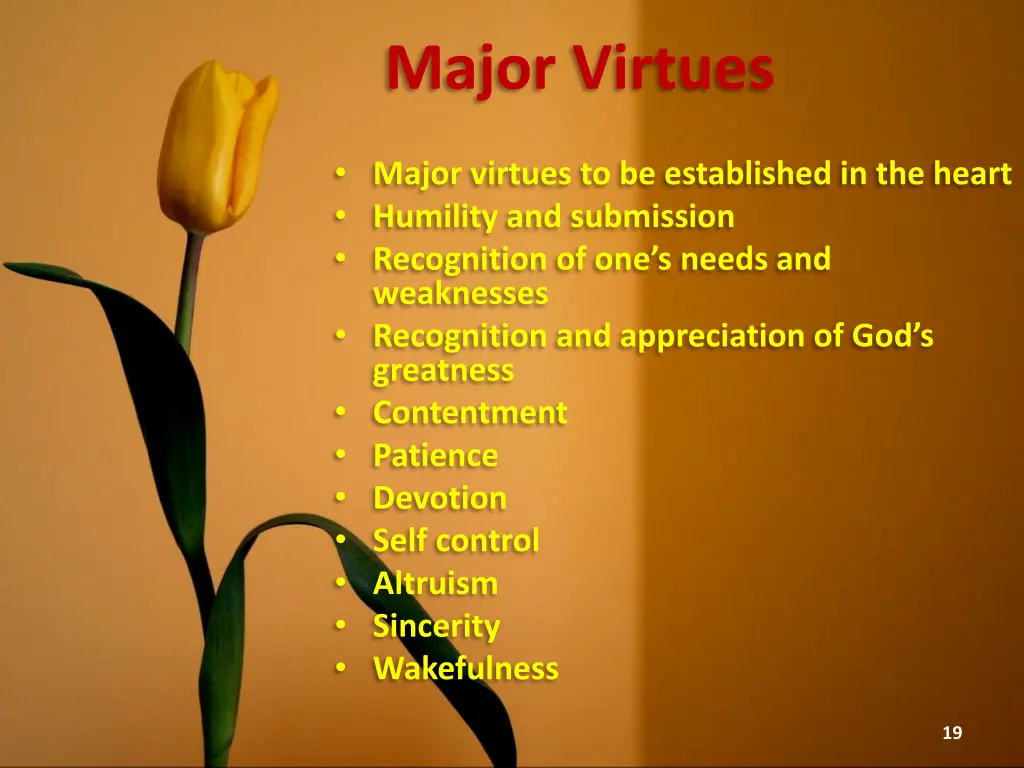 major virtues