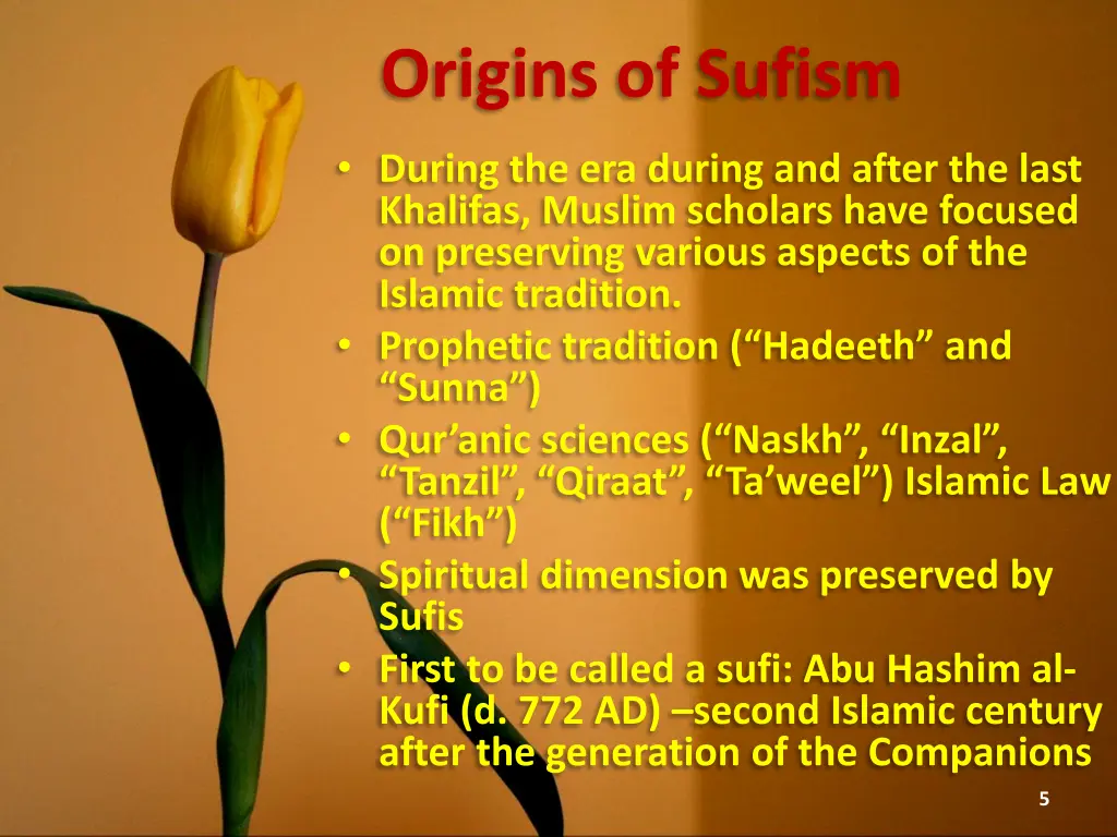 origins of sufism