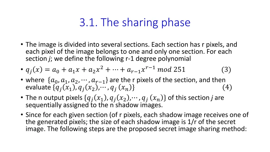 3 1 the sharing phase