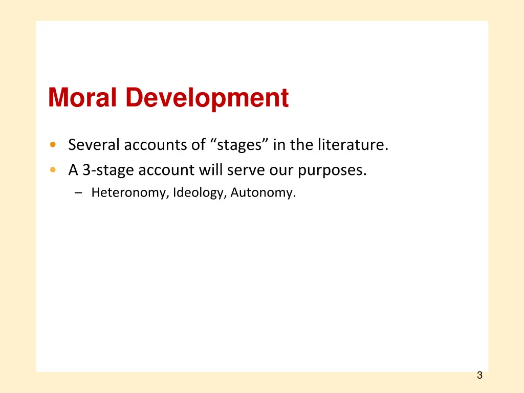 moral development 1