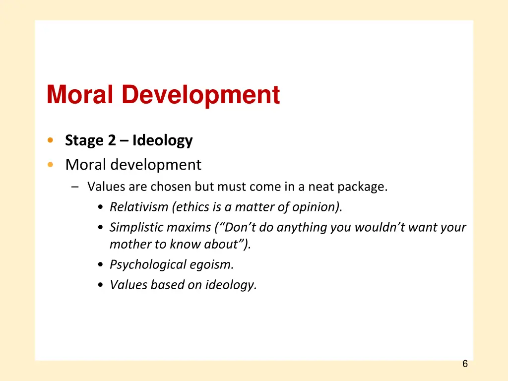 moral development 4