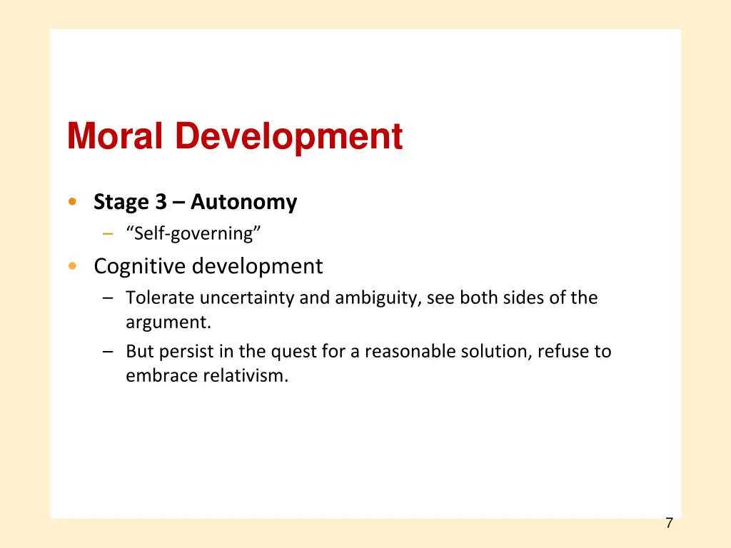 moral development 5