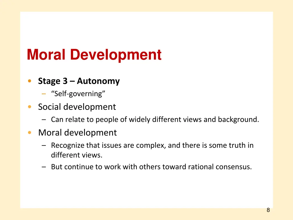 moral development 6