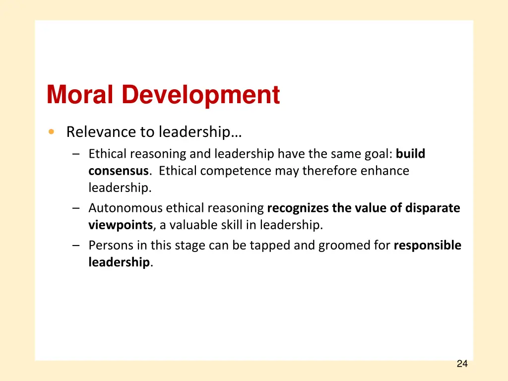moral development 9