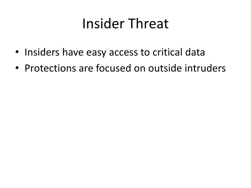 insider threat