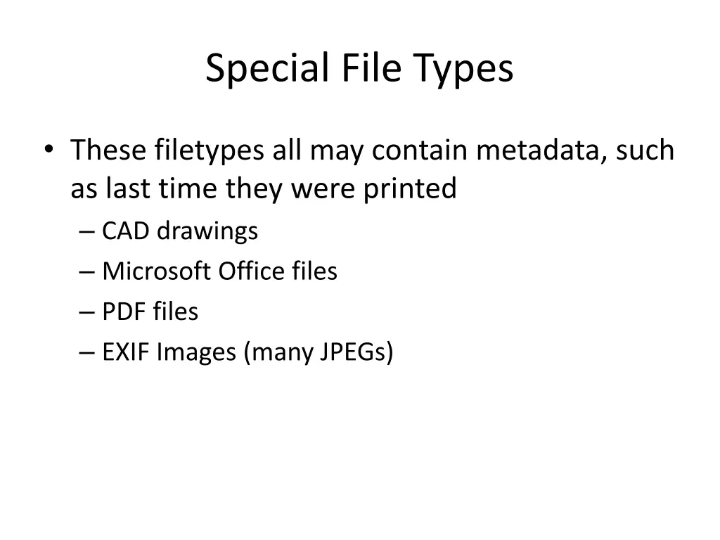 special file types