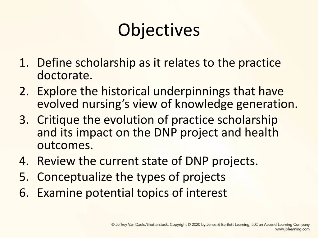objectives