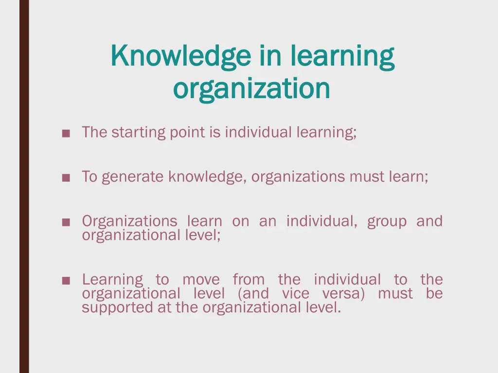 knowledge in learning knowledge in learning